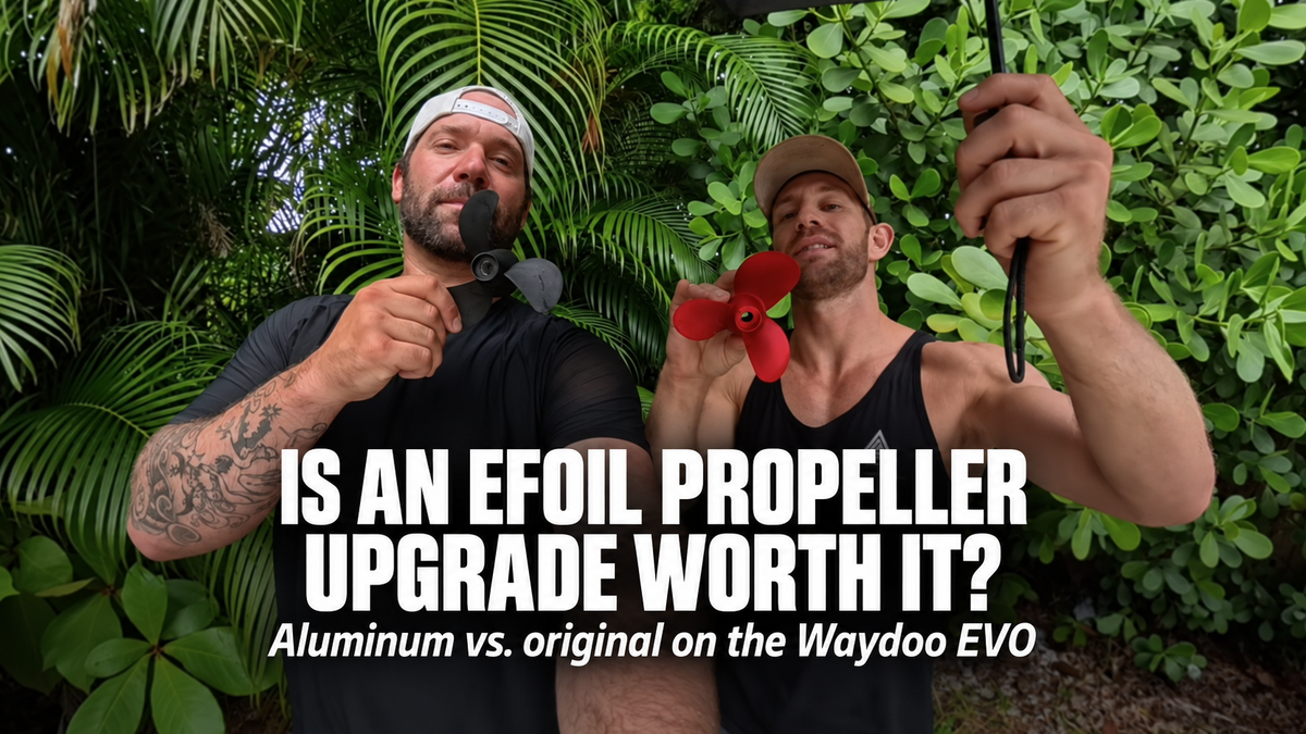 Is an eFoil propeller upgrade worth it? Aluminum versus original on the Waydoo EVO.