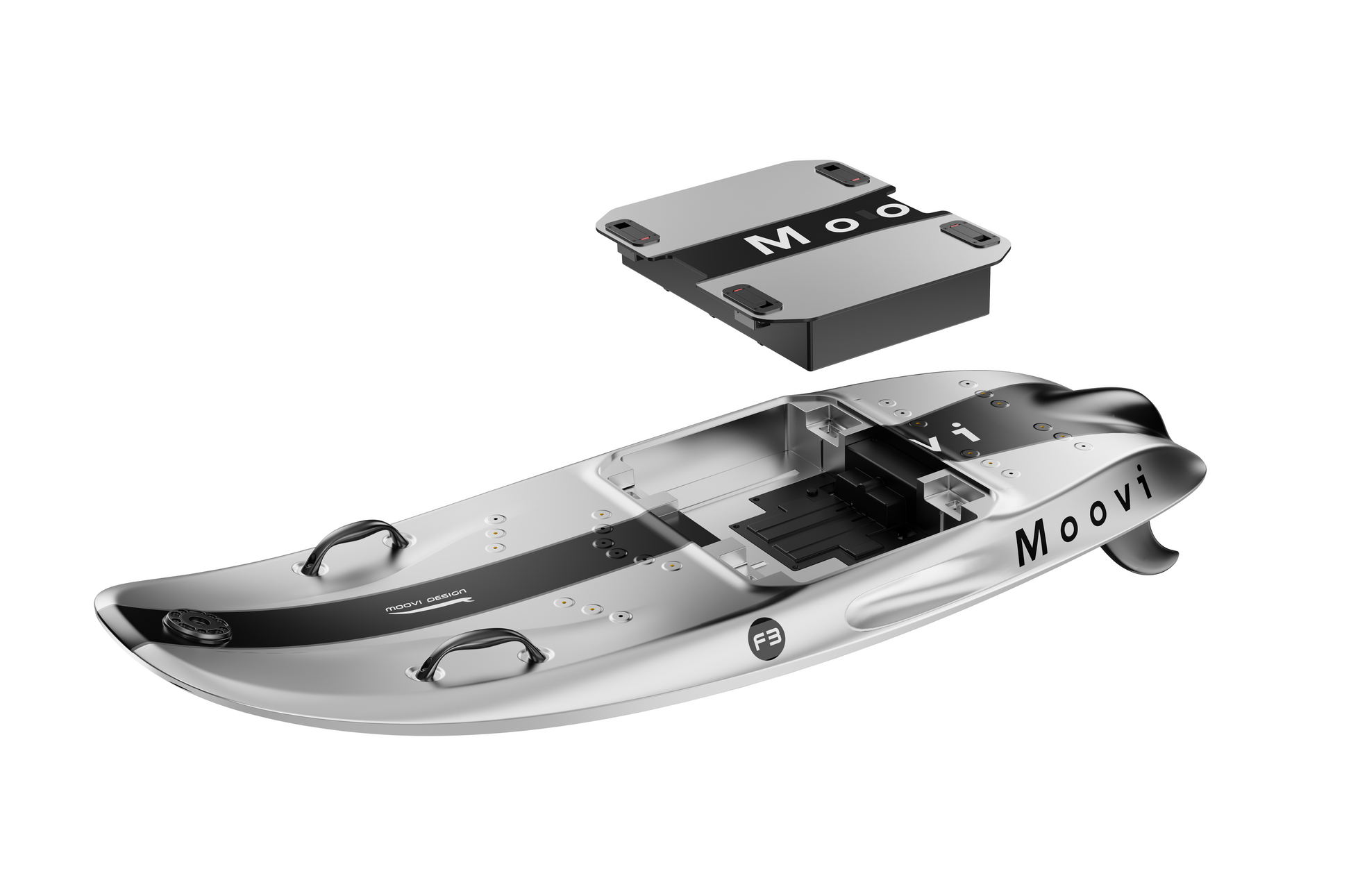 Moovi F3 Pro Electric Surfboard carbon fiber