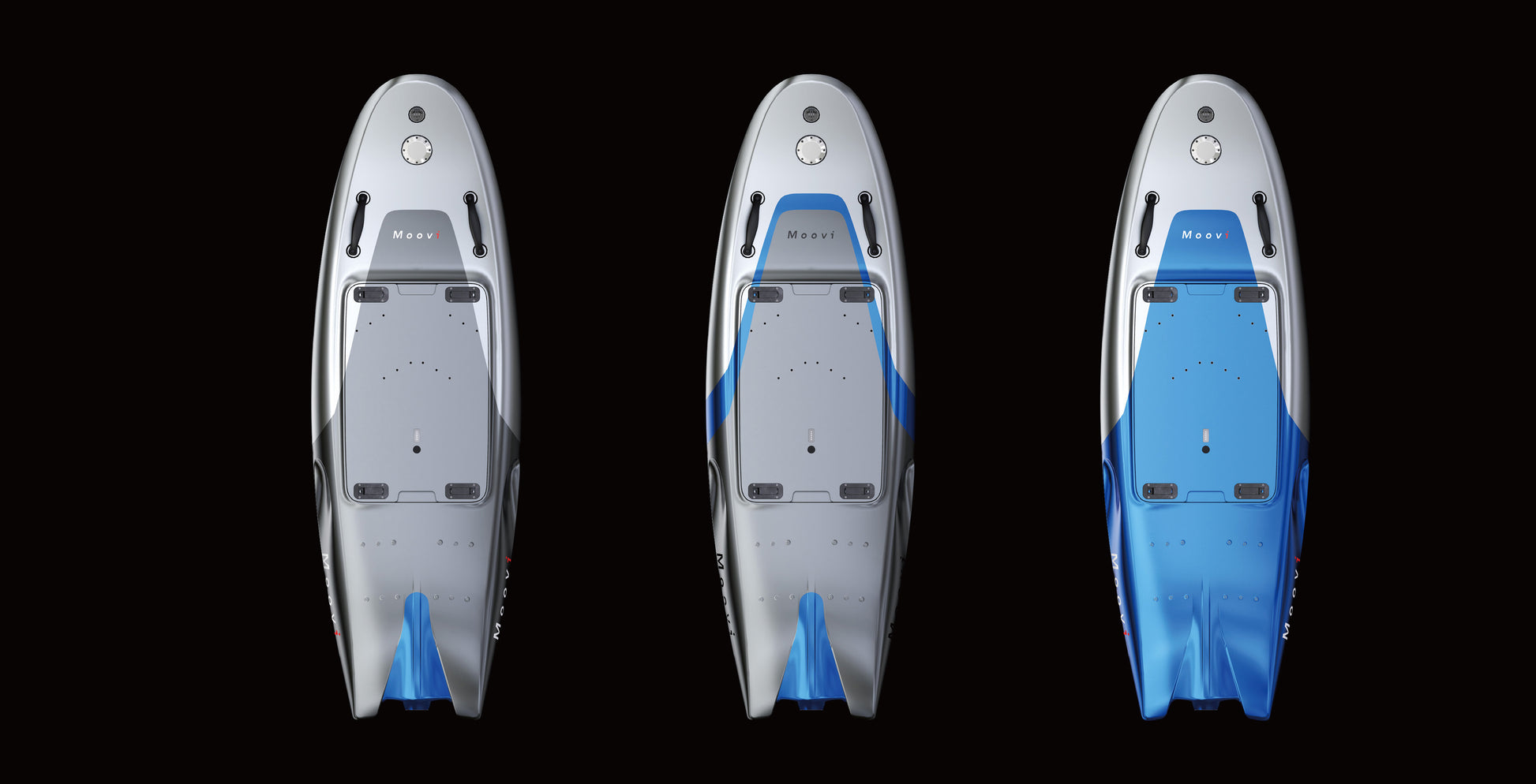 Moovi Glider electric surfboard colorways